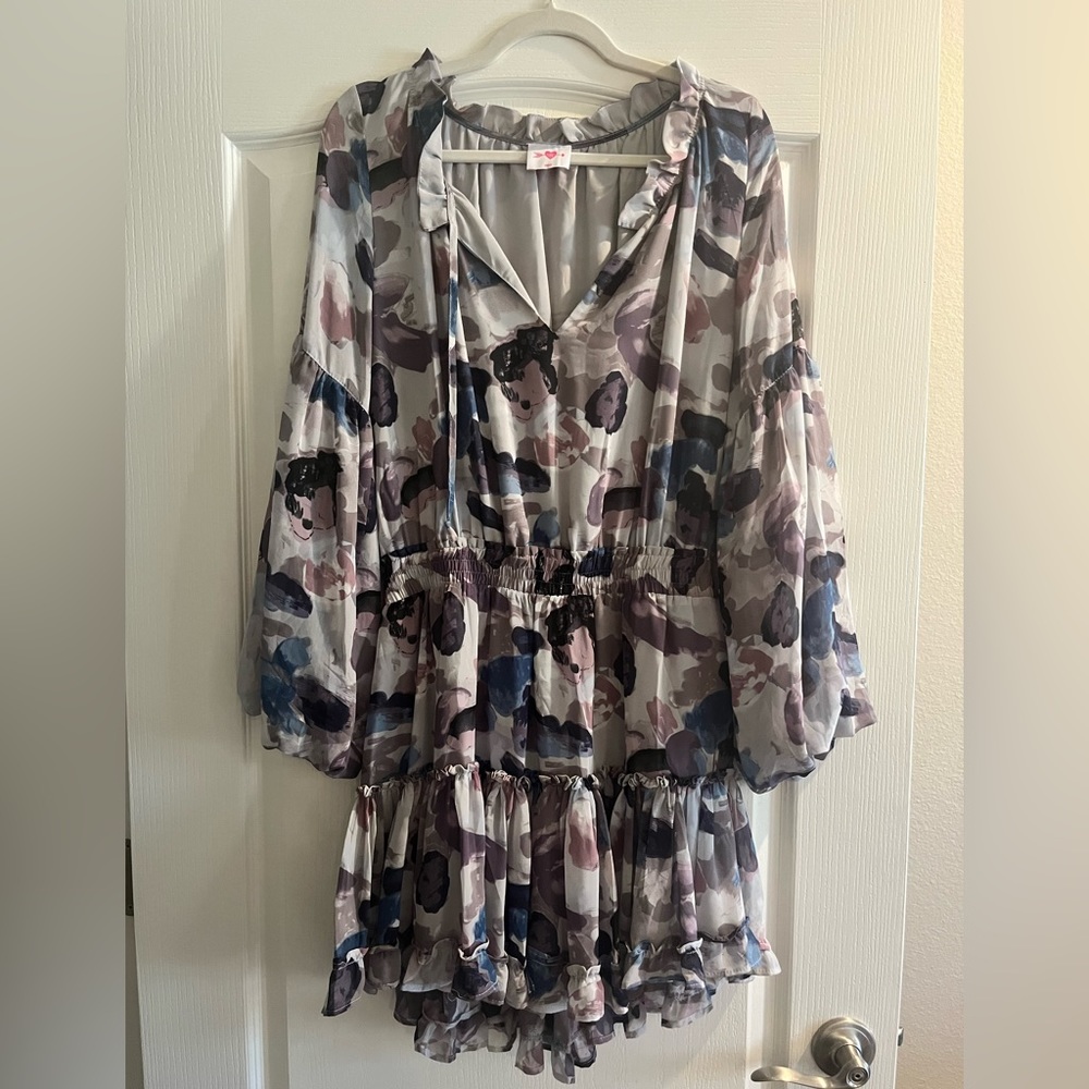 BUDDY LOVE! long sleeve mini floral dress